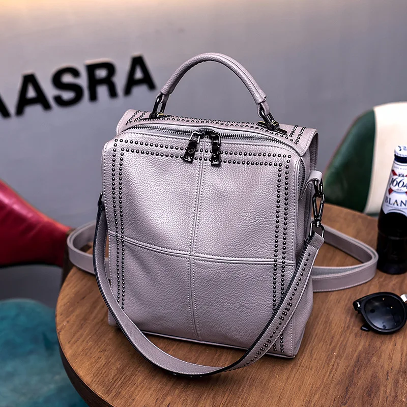 

New fashion casual Backpacks Woman 2019 female leather backpack female backpack hight quality school bag
