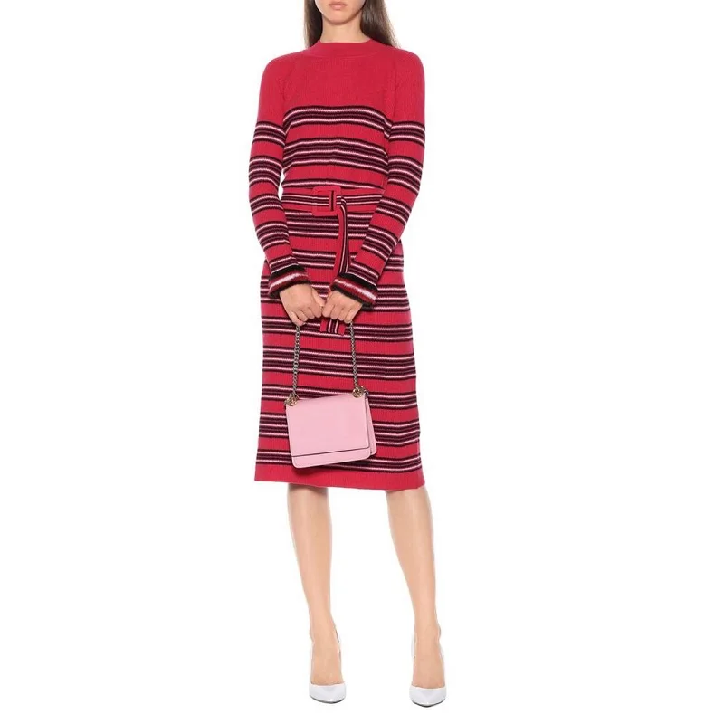 Aliexpress.com : Buy 2018 Winter Elegant Red Striped