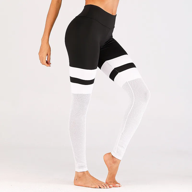 

2019 Sport Leggings High Waist Sports Pants Gym Clothes Running Training Tights Women Sports Leggings Fitness Yoga Pants