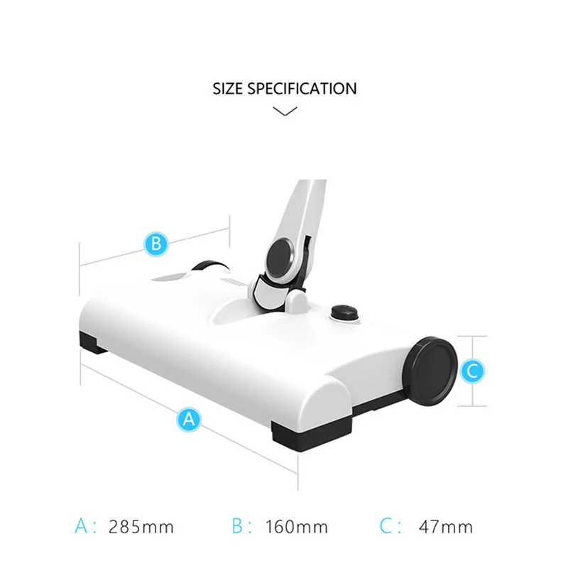  Hot sale Portable Hand Push Mute Auto Vacuum Sweeping Mopping 3 In 1 For Wet And Dry Floor 360 Degr