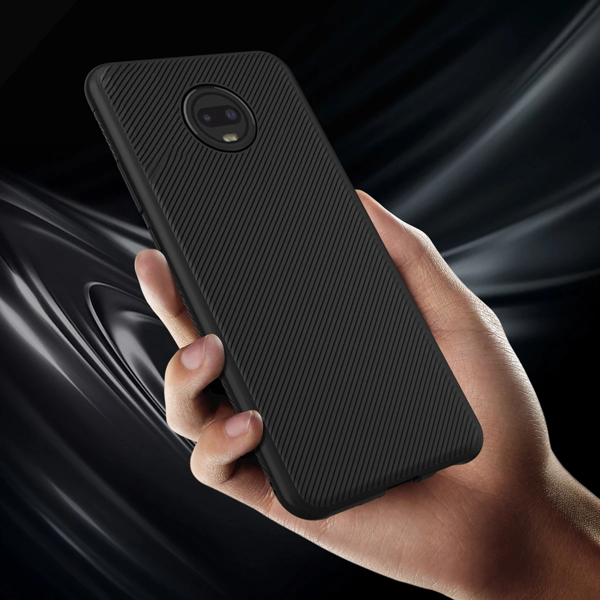 

For Motorola Moto G7 Case Soft Silicone Slim Non-slip Texture Protective Shell TPU Back Cover for Moto G7 Case Shockproof Funda