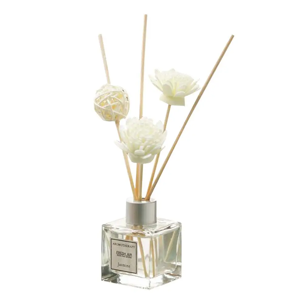 Диффузор парфюмерный для ароматерапии набор для дома, комнаты, офиса, ванной комнаты гостиной с ротанговым шаром и украшением цветка