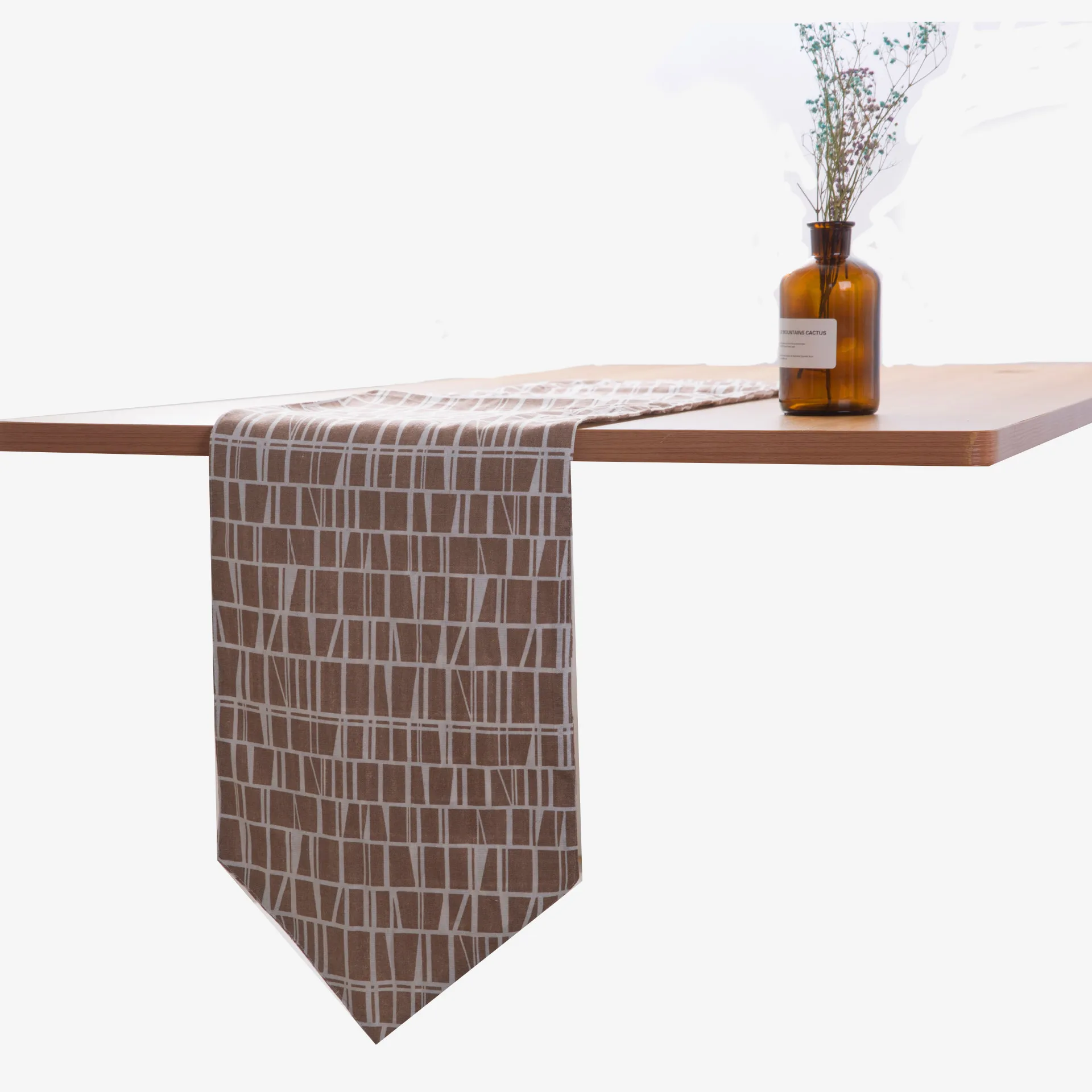 

100% Cotton Mat Art Television Cabinet Tea Strip Cover A Piece Of Chemin De Table Runner Modern Cloth Northern Europe Bed Flag