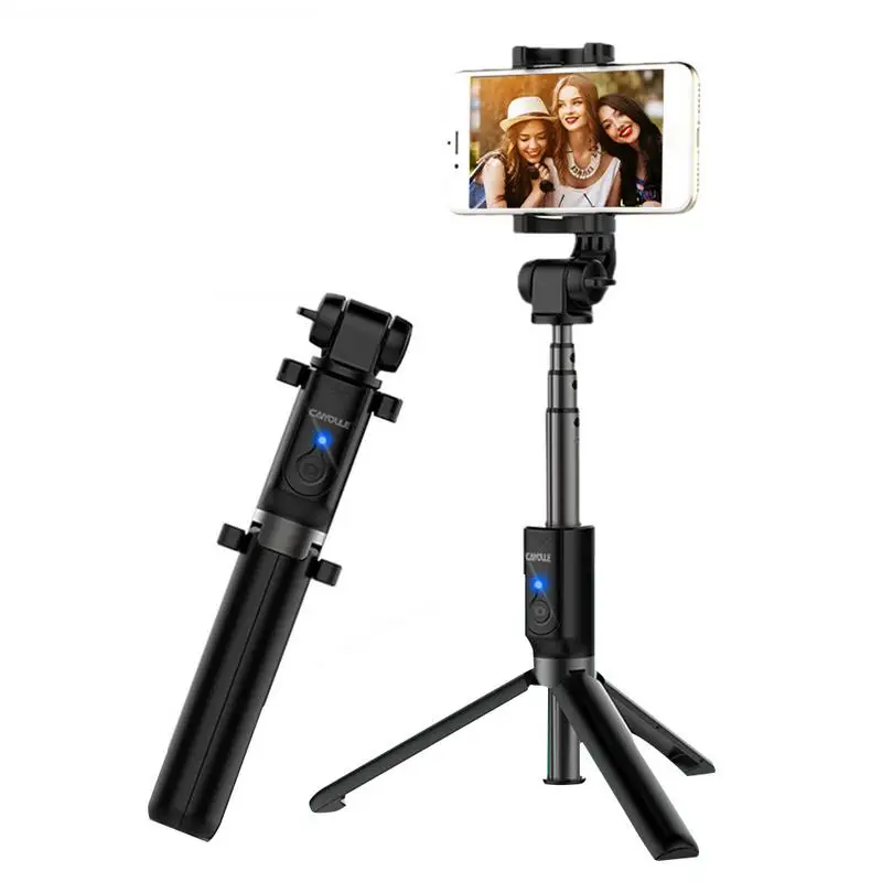 

Handheld Mini Foldable Tripod 2 In 1 Monopod Selfie Stick Bluetooth Wireless Remote Control Shutter For Android & Ip Universal