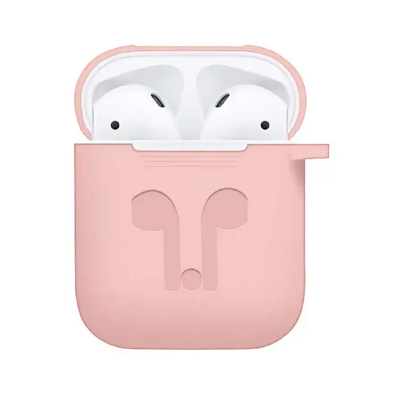 For Apple Airpods Accessories Silicone Cover Case+Anti Lost Strap+Ear Cover Hook 5 In 1