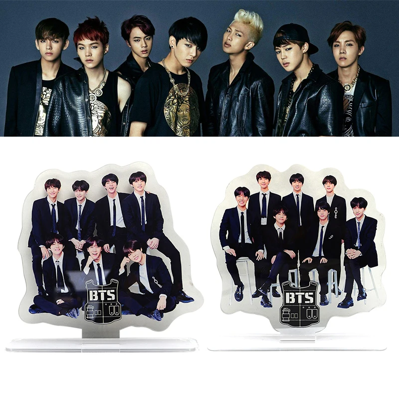 

2019 KPOP BTS Toy Figures New Fashion Action Jung Kook V RM Jimin J-hope Jin Suga Acrylic Stand Figure Action Toy Figures 4*30CM