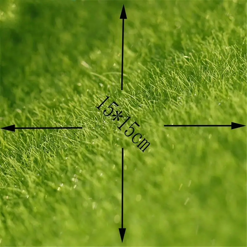 4 шт./компл. реального касания мха для искусственный газон микро ландшафт мха трава для свадьбы Xmas вечерние Decoration15x15cm
