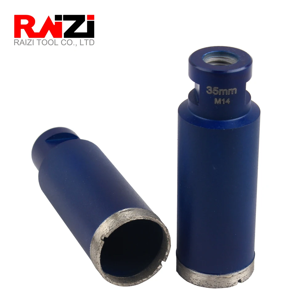 

Raizi 35 mm Metal Bond Thin Wall Diamond Core Bits for Drilling Glass Tile Stone