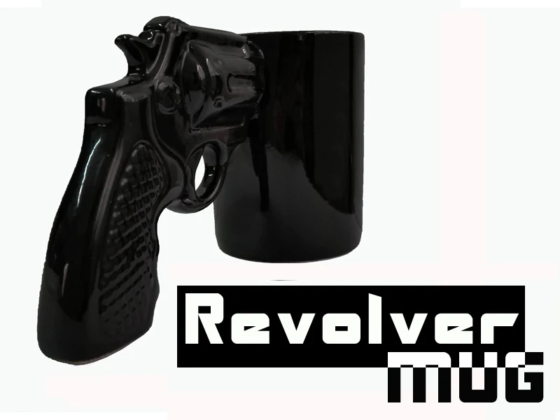 

1Piece Gunman Pistol Grip Gun Handle Cup Ceramic Revolver Mug