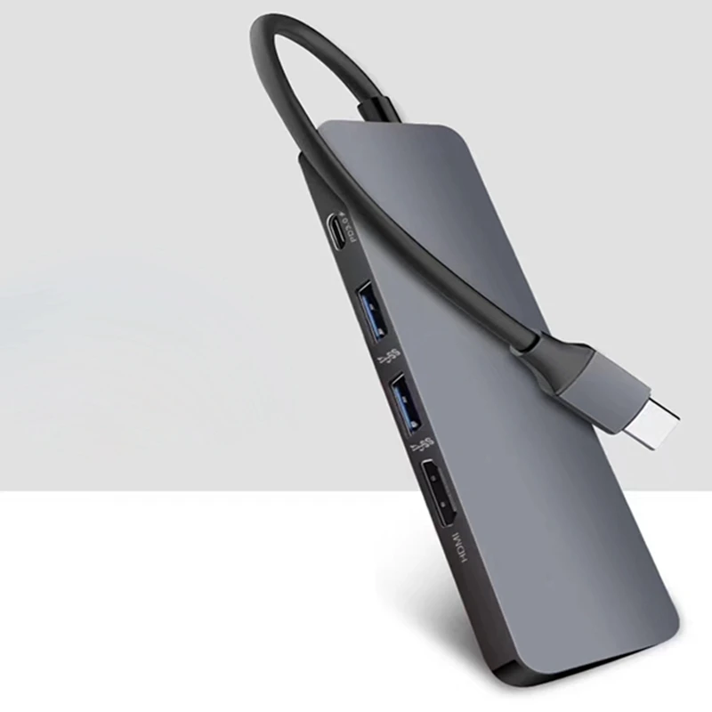 5 в 1 концентратор USB Type C Hdmi 4K Gigabit Ethernet Rj45 Lan адаптер для Macbook Pro Thunderbolt 3 зарядное