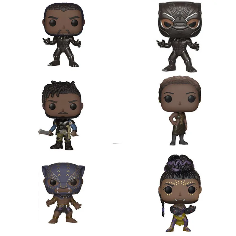 

10CM POP Avengers black panther 3 hands on a stuffed animal model