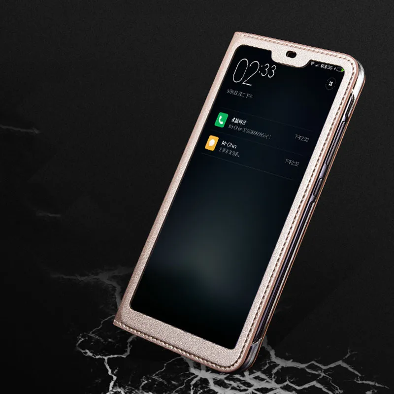 Чехол для Xiaomi Mi 8 lite Mi8 чехол книжка из искусственной кожи с окошком экрана
