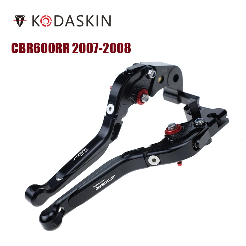 

KODASKIN Left and Right Folding Extendable Brake Clutch Levers for Honda CBR600RR 2007-2008