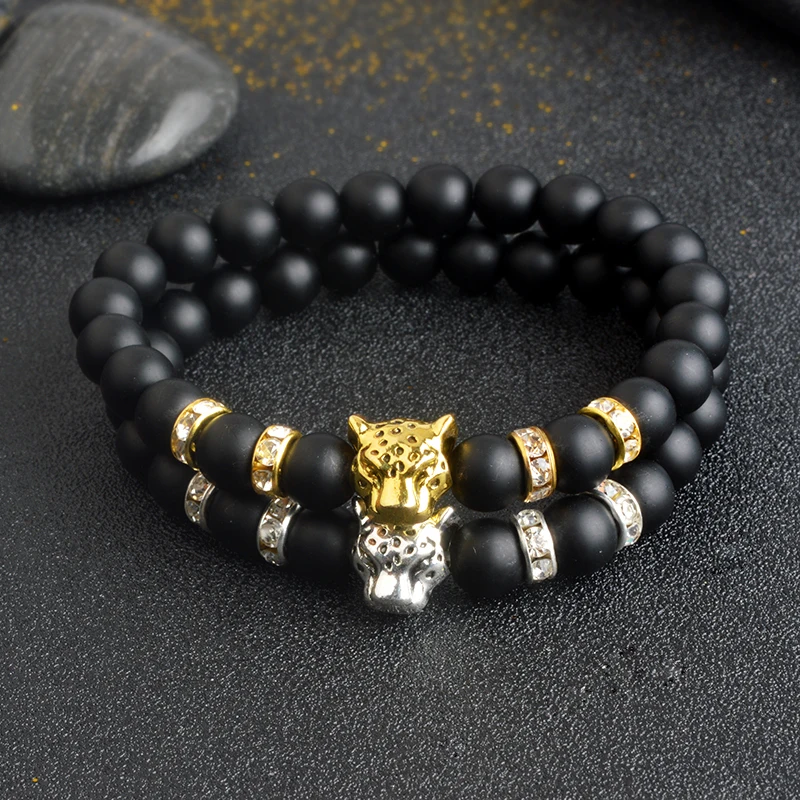 

Agate Stone Matte Tiger Bracelet Bracelet Men's Bracelet Natural Stone Beads Lucky Charm Matte Black 8mm Beads Men's Jewelry