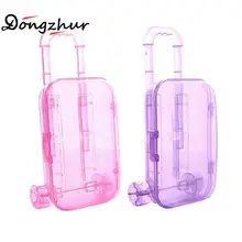 Новое поступление розовый синий Лучшая кукольный чемодан Мини чемодан коробка для 1/3 кукла игрушка лучшие аксессуары WWP0868