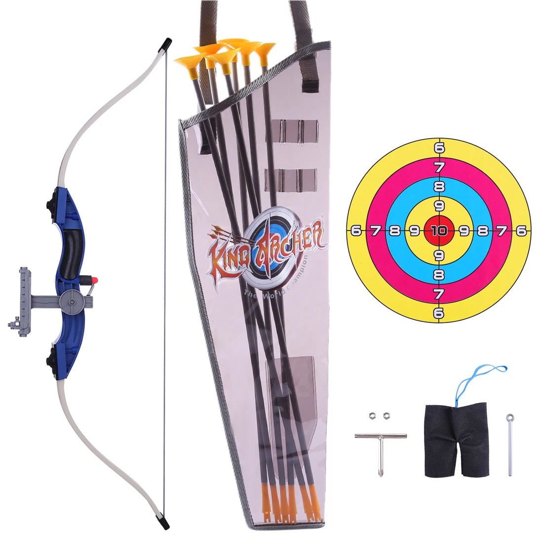 

Children Outdoor Shooting Sports Toy Kit Emulational Bow and Arrow Set for Kids - 9922-19