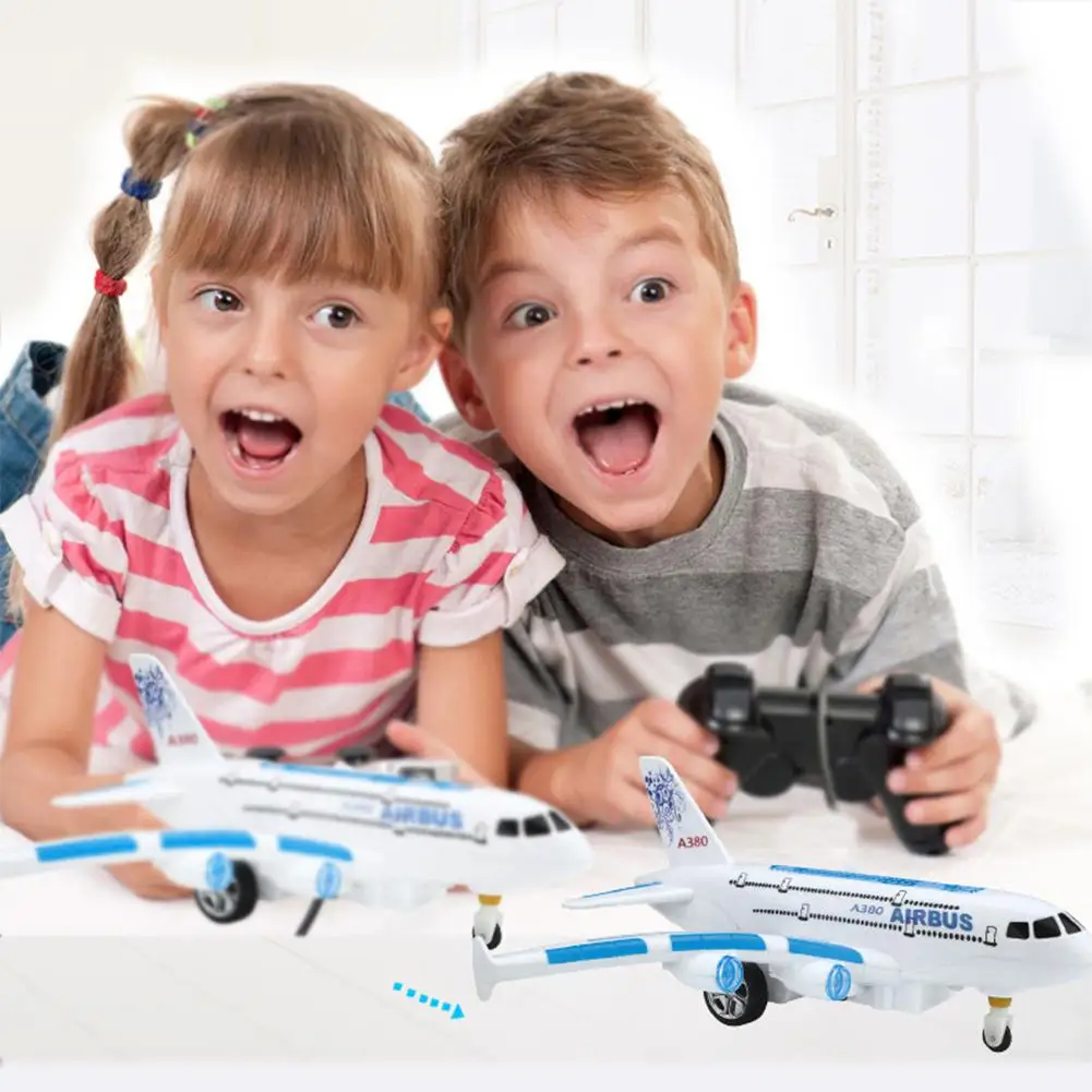 RCtown A380 Airbus игрушки RC самолет с музыкальными огнями большой электрический пульт