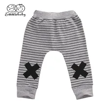 Полосатые штаны-шаровары для маленьких мальчиков, Новорожденные Дети Ясельного возраста, леггинсы, брюки, весенне-осенняя одежда