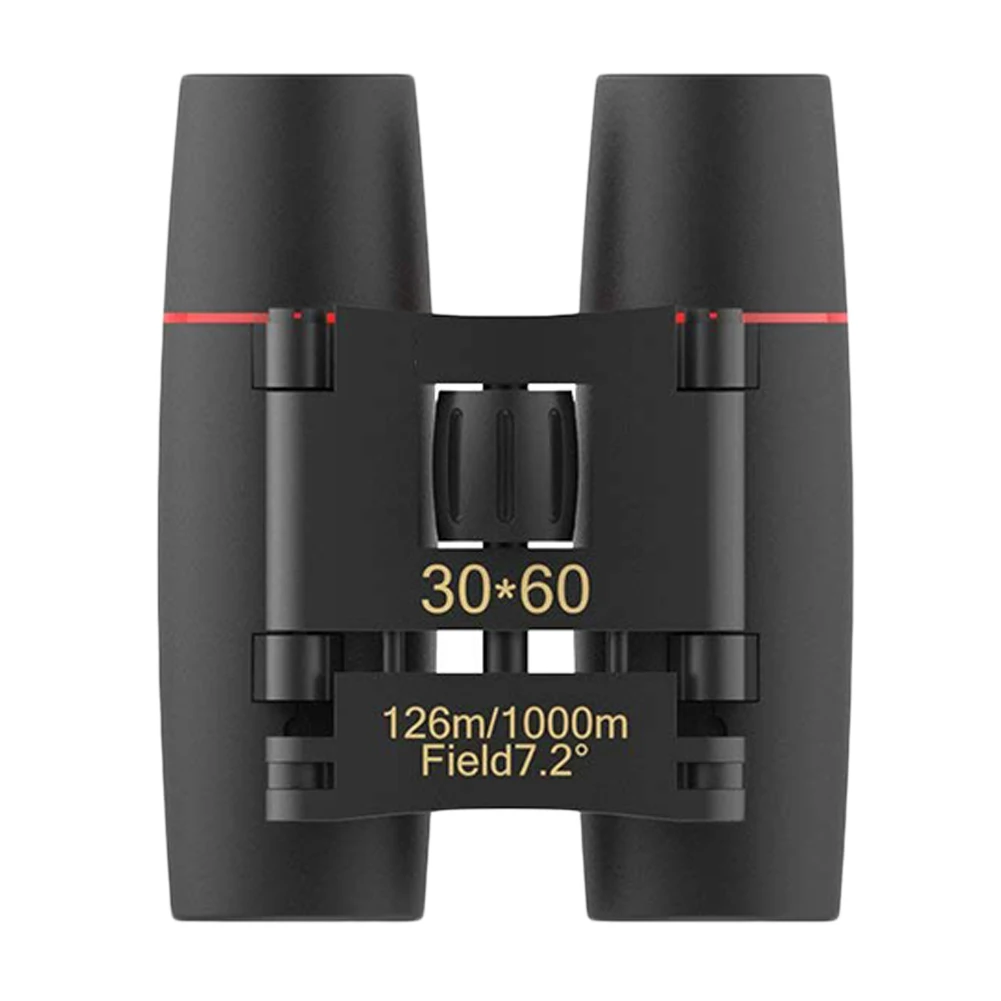 

30x60 HD Compact Portable Folding Binocular With Low Light Night Vision Foldable Mini Scope Optical Binoculars Telescope