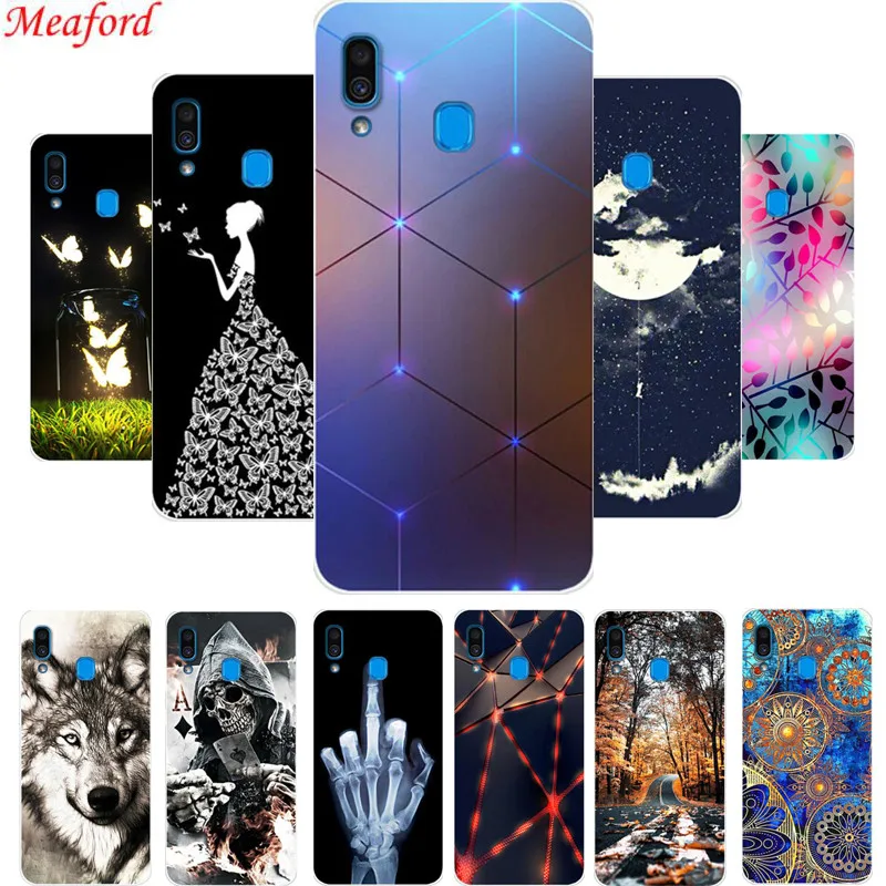 

6.4'' Case For Samsung Galaxy A20 Case Silicone Popular Cool Print Soft TPU Back Cover For Samsung A20 Case A 20 Coque Funda