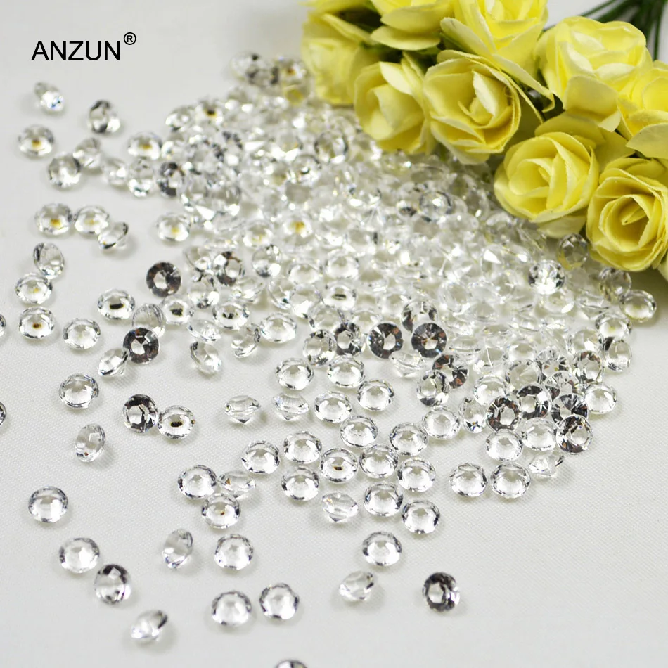 1000 шт. Акриловые Алмазные конфетти 4 5 10 мм|crystal crystal|crystal decorationcrystal table decoration |