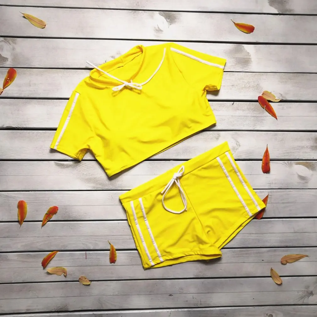 

LH89117 Brazilian Bikinis Set Fashionable Solid Color Female Ladies Summer Beach Bandage Swimwear Swimming Suit Bathing Suit