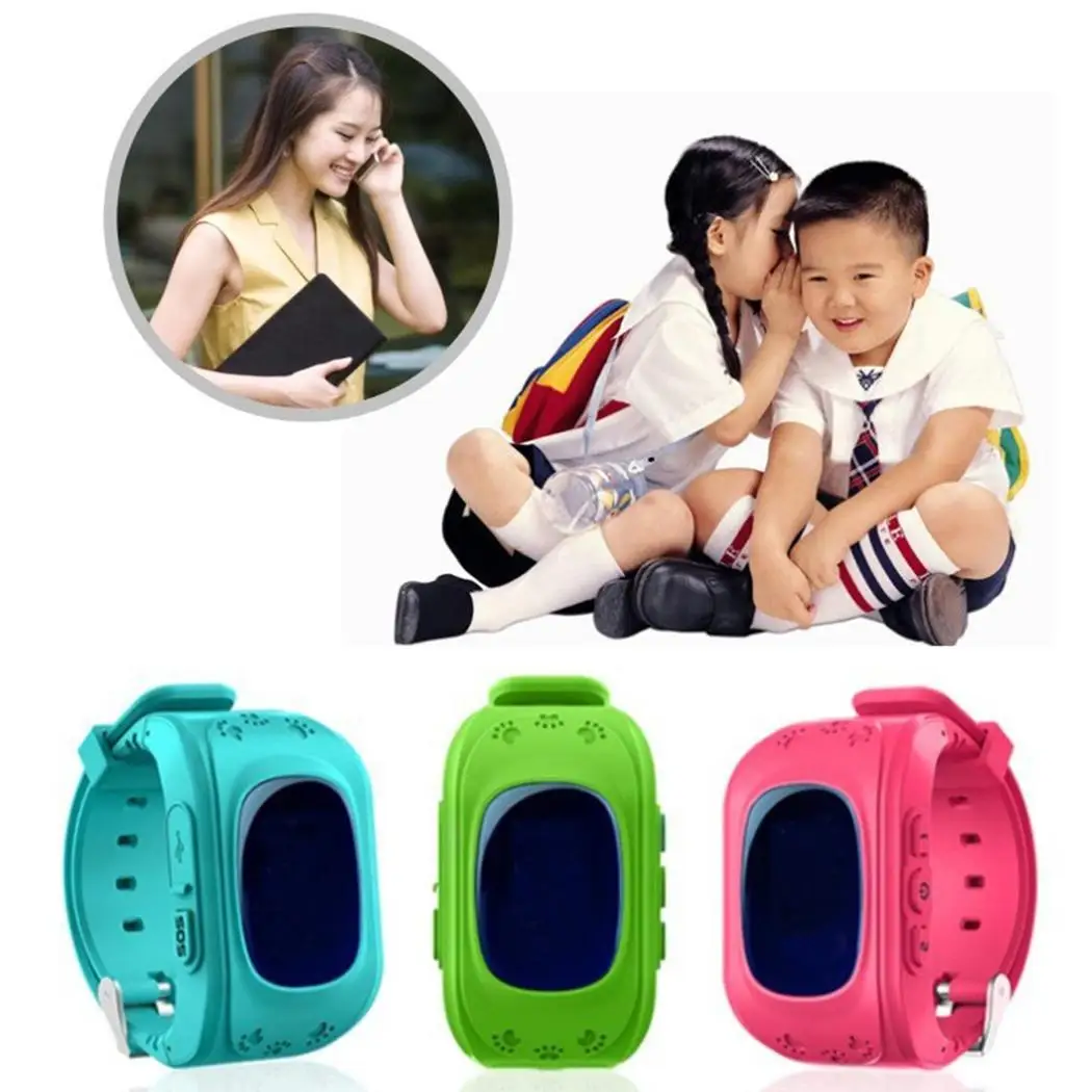 Children Smart Watch GPS LBS Positioning Phone Watch 0.96 inch Waterproof Smartwatch Kids