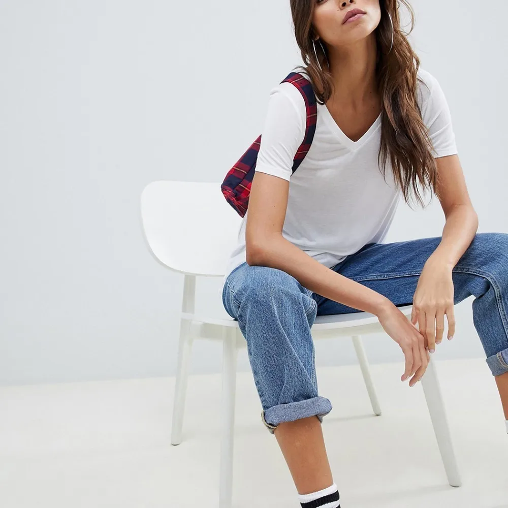 HDY Haoduoyi летняя Однотонная футболка с короткими рукавами для девочек простая v