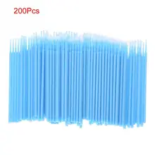 200 шт/уп, инструменты для наращивания ресниц, одноразовые кисти для макияжа, индивидуальное Удаление ресниц, Аппликаторы