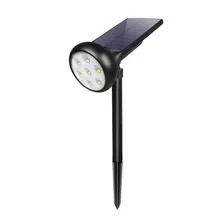 7LED RGB солнечной энергии газон уличный светильник водонепроницаемый наземный светильник путь украшения сада патио с умным солнечным прожектором