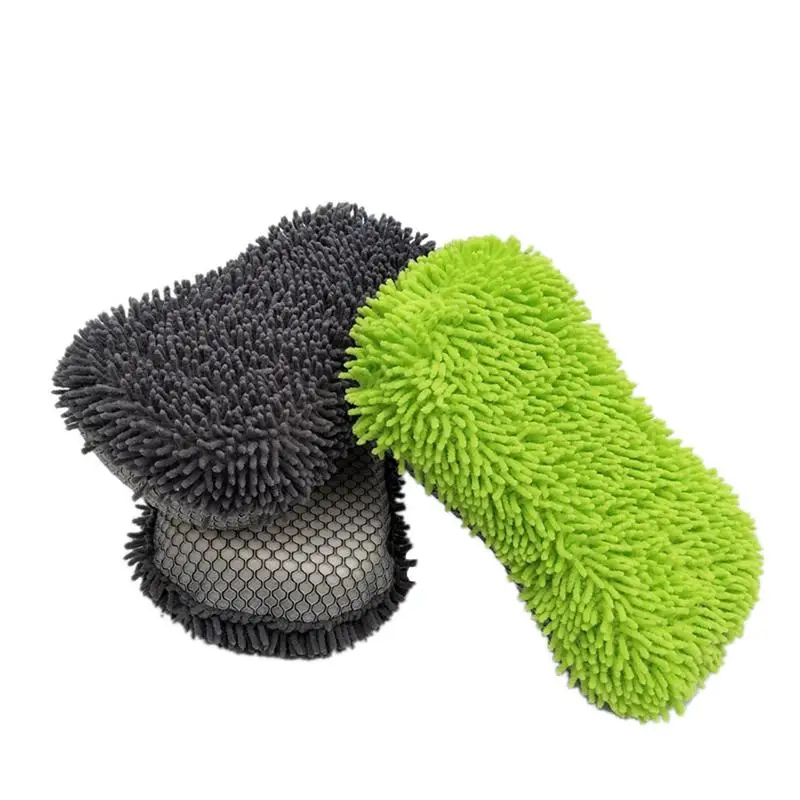 2 в 1 перчатки для мытья автомобиля губка для чистки автомобиля Коралловая губка макропористая ткань для чистки стеклоочистителя инструмент для чистки автомобиля