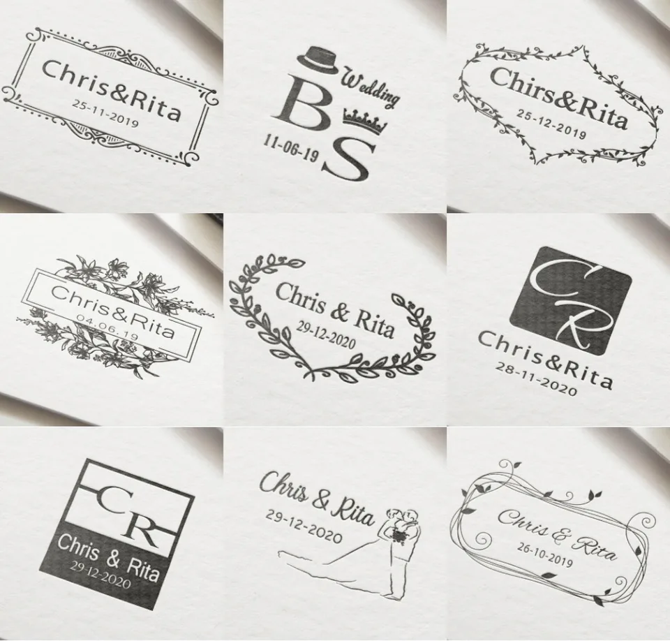 Custom Stamp Wedding Self Inking For Invitation Address Envelope Rectangle Personalized 31x41mm Stamps Aliexpress Custom Stamp Wedding Self Inking