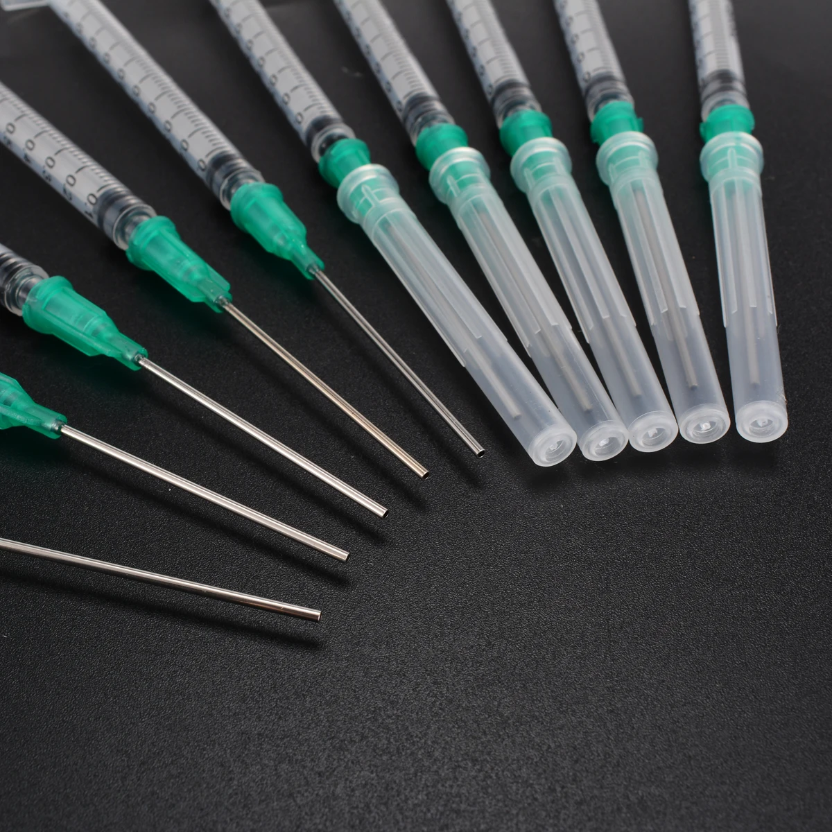 

10Pcs 1ml Clean Syringe + 18Ga 1.5" Blunt Tip Needle + Protective Cover Cap Kit for Gardem Agricultural Irrigation