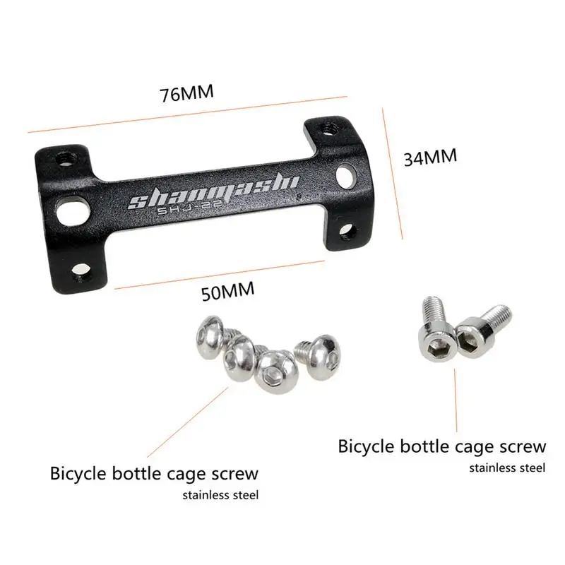 Bicycle Bottle Cage Extender Double Head Bottle Cage Mountain Bike Cup Holder Frame Double Kettle Holder