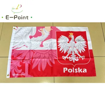 

2018 Football World Cup 60*90cm 90*150cm Size Poland Polska Nationall Footbal Christmas Decorations for Home Flag Gifts