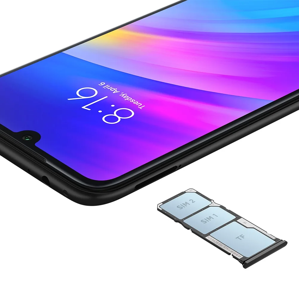 Местная доставка Xiaomi Redmi 7 2 Гб 16 3900 мАч Qualcomm 632 Восьмиядерный Android 9 0 12 Мп задняя