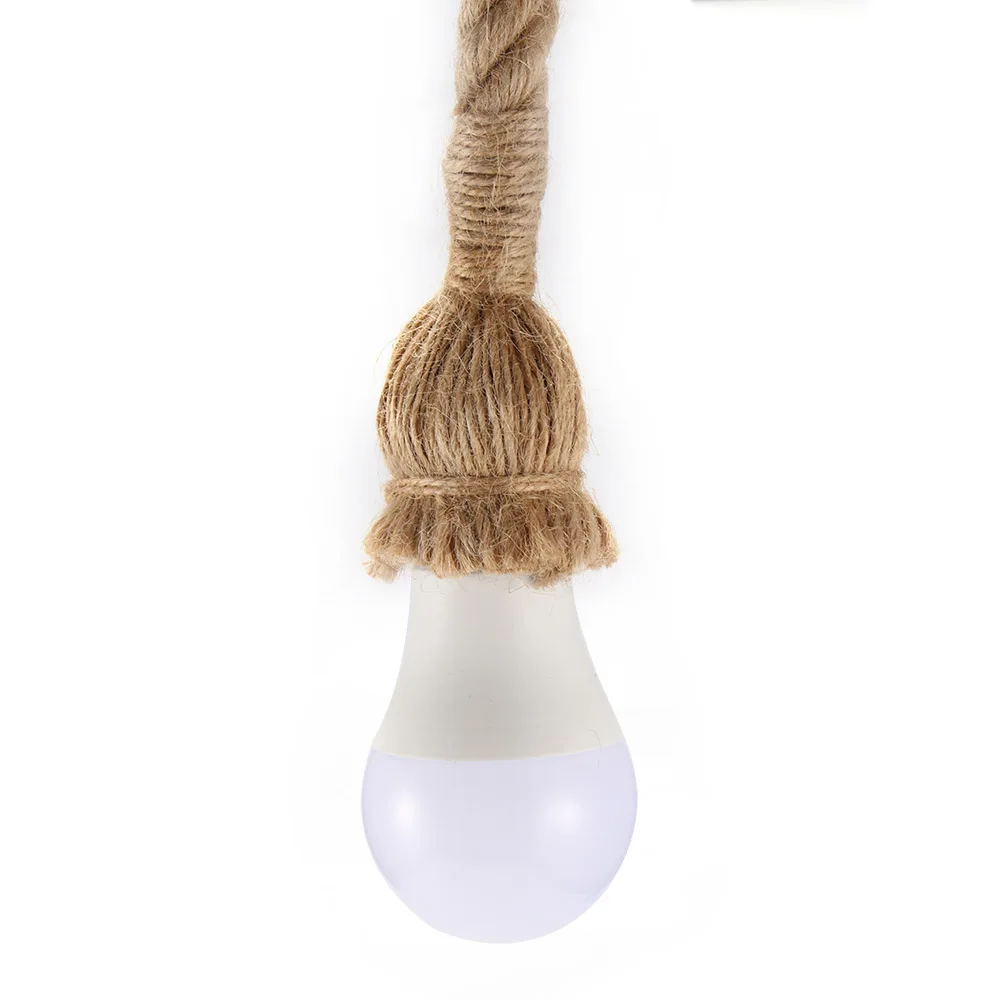 Винтажный подвесной светильник с веревкой, лампа Лофт, креативная личность, промышленная лампа Эдисона, лампа в американском стиле для гостиной