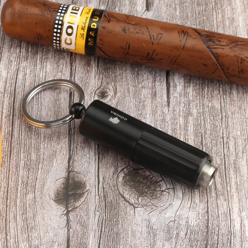 COHIBA Metal Cigar Punch Portable Stainless Steel Tobacco Cutter Cigar