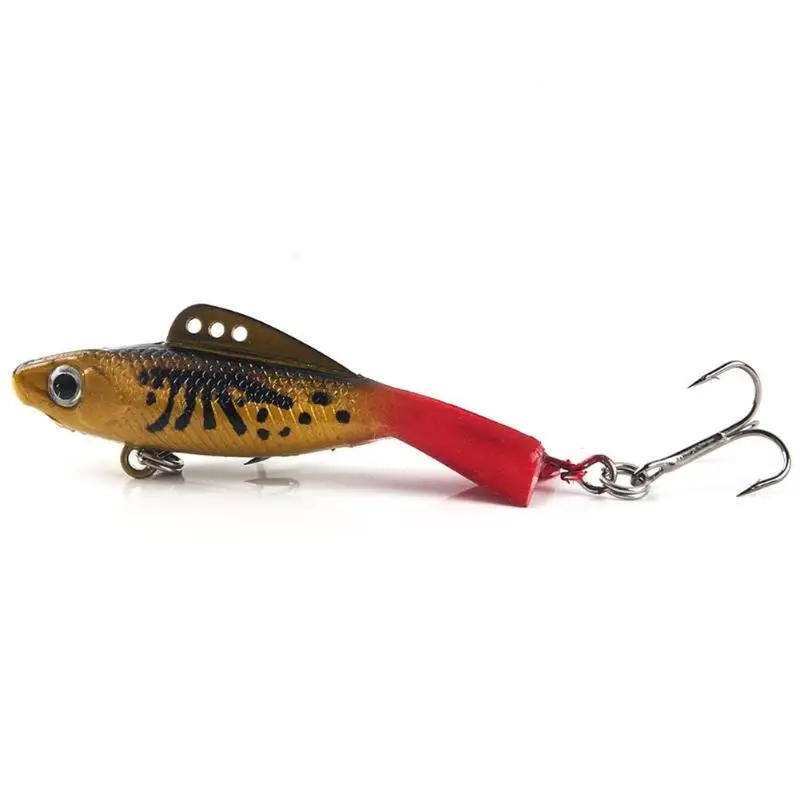 

57*15*15 mm 13g Winter VIB Ice Fishing Lure Plastic Wobber Pesca Fish Hook Artificial Bait Fishing Tackle