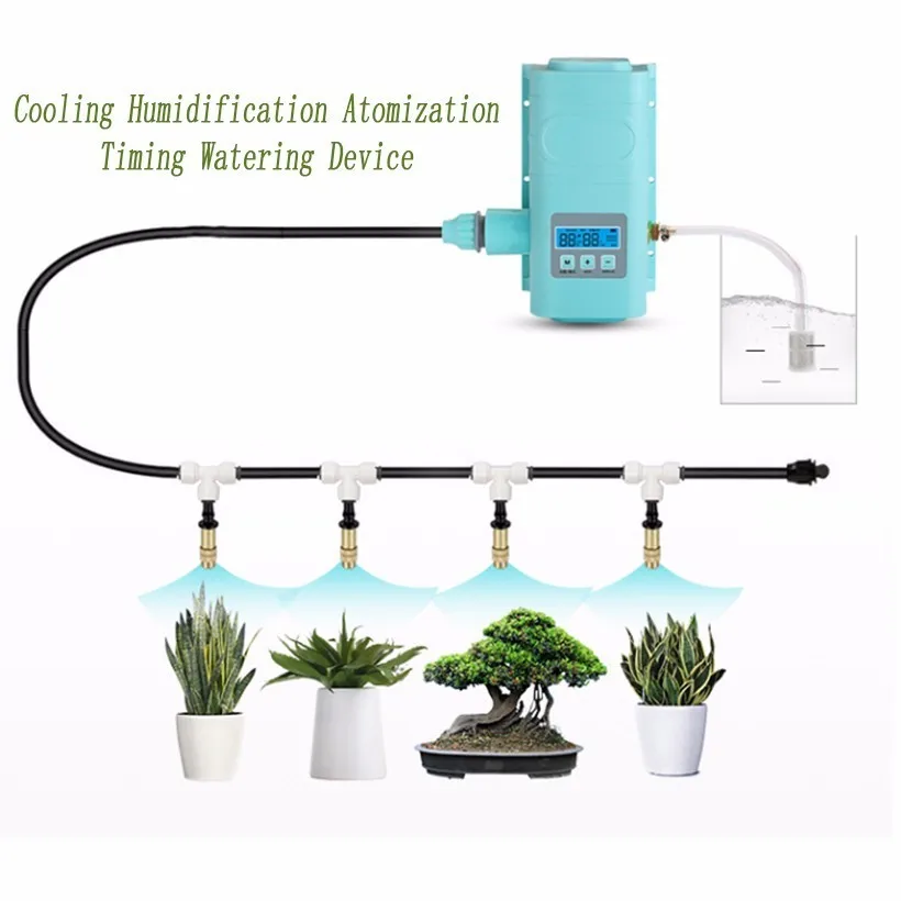 

Intelligent Automatic Spray Cooling Humidification Timing Watering Device Dust-reducing Rain Forest Tank Water Pump Sprinkler
