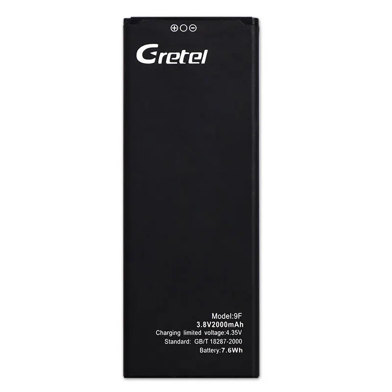DyGod 2000mAh для Gretel 9F аккумулятор высокого качества мобильный телефон заменяемая
