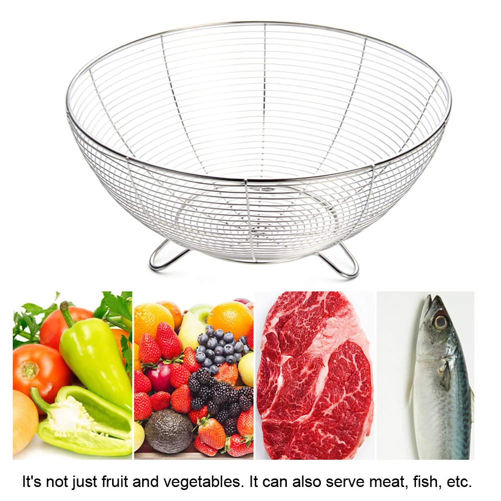 

Iron Storage Desktop Nordic Style Decorations Holder Fruit Basket Kitchen Metal 24*10.8cm