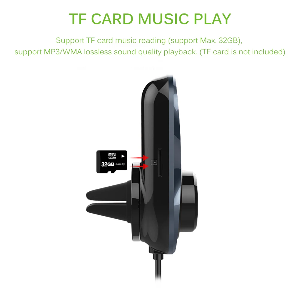 3.4A Dual USB Зарядное устройство fm передатчик Bluetooth Автомобильный MP3 плеер