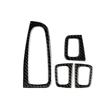 For Mercedes C Class W205 GLC Accessories Carbon Fiber Car Window Switch Armrest Panel Trim C180