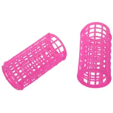 Горячее предложение! Распродажа! 10 шт. парикмахерские щипцы для завивки волос розовый пластиковый валик для самостоятельной покраски бигуди