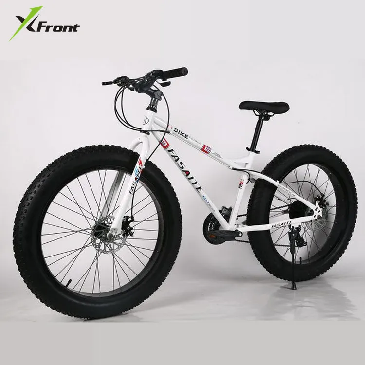 

New X-front Brand Carbon Steel Frame Snowmobile 4.0 Fat Wide Tire 7/21/24/27 Speed Downhill Mountain Beach Bike Mtb Bicycle