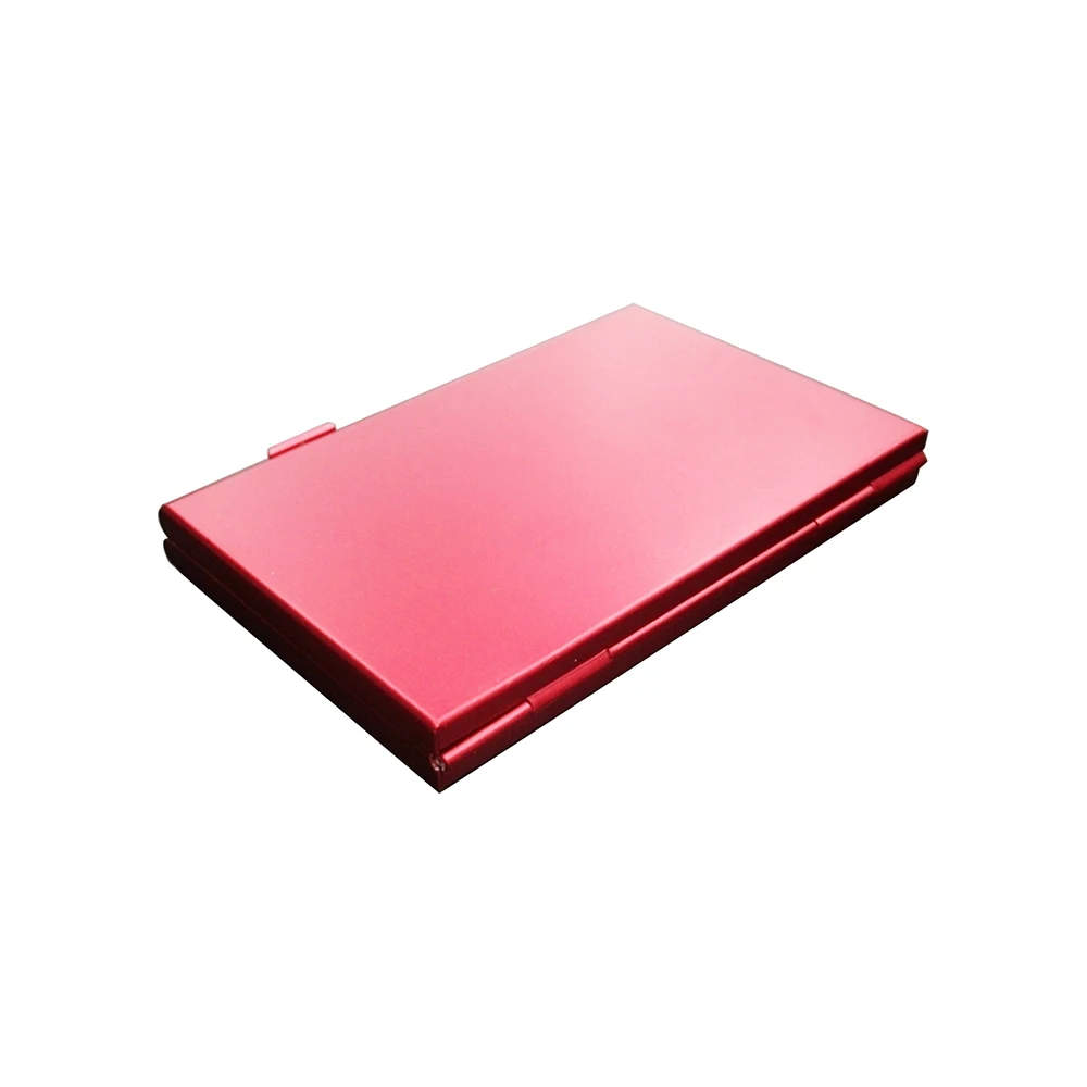 

Memory Card Storage Box Aluminium Alloy EVA Micro Storage Box Case Red New for SD MMC TF Cards 6 SD card