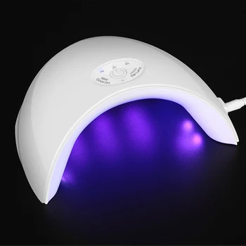

12pcs LED 36W UV Nail Dryer Micro USB Gel Varnish Curing Machine With Timer Button Sensor Nail Art Tools Nail For Lamp