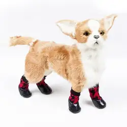 4 шт./компл. размер резиновая собака обувь непромокаемая Нескользящая Собака Дождь Снег Сапоги Носки Обувь для собак кошек