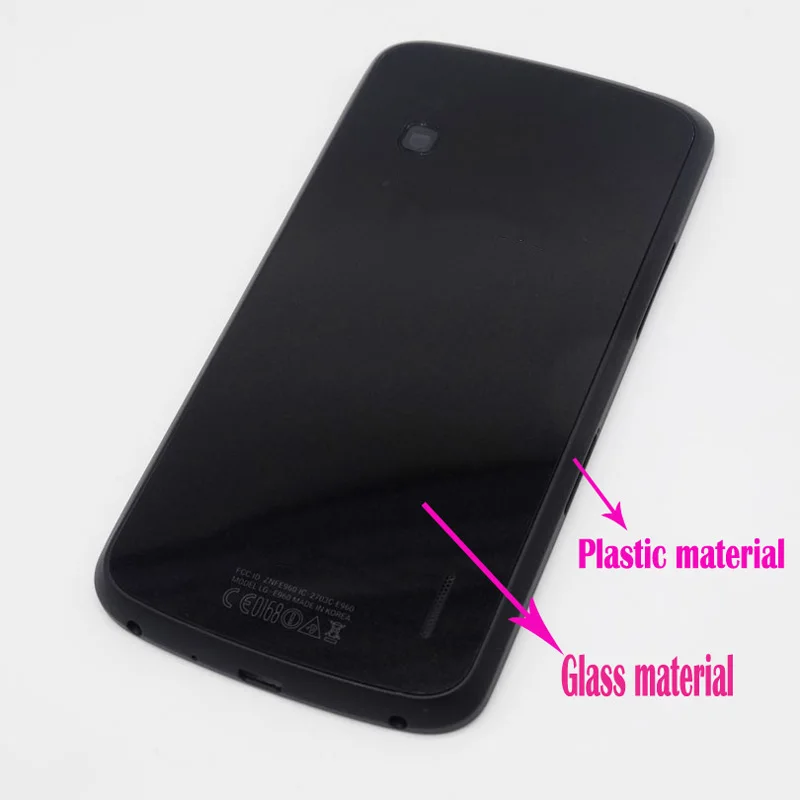 Крышка батарейного отсека для LG Google Nexus 4 E960 Задняя стеклянная крышка + запасные
